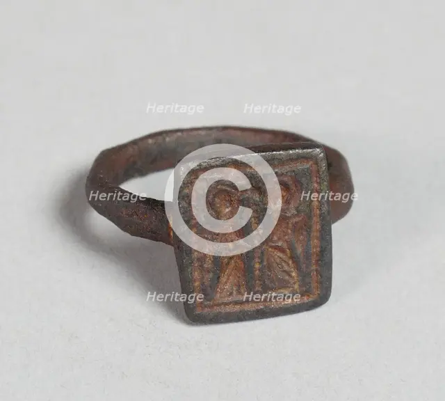 Signet Ring, European, 12th-13th century. Creator: Unknown.