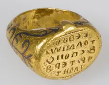 Signet Ring of John, Imperial Spatharios, Byzantine, 10th century. Creator: Unknown