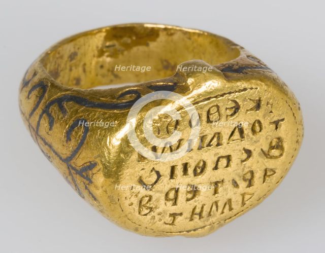Signet Ring of John, Imperial Spatharios, Byzantine, 10th century. Creator: Unknown.