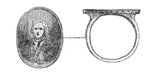 Signet-ring of the Pretender, 1845. Creator: Unknown