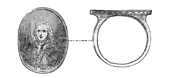 Signet-ring of the Pretender, 1845. Creator: Unknown.