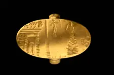 Signet ring, Late Minoan I Period, c1700-c1450 BC