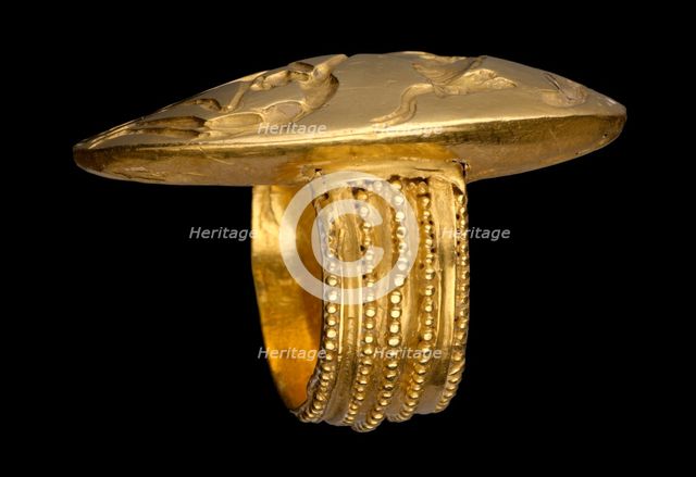 Signet ring, Late Minoan II-IIIA1, c1500 BC. Artist: Unknown.