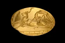 Signet ring, Late Minoan II-IIIA1, c1500 BC