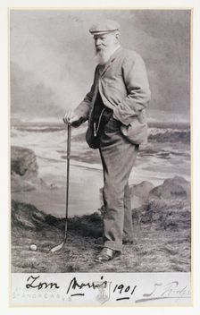 Signed photograph of Tom Morris, British, 1901. Creator: Unknown