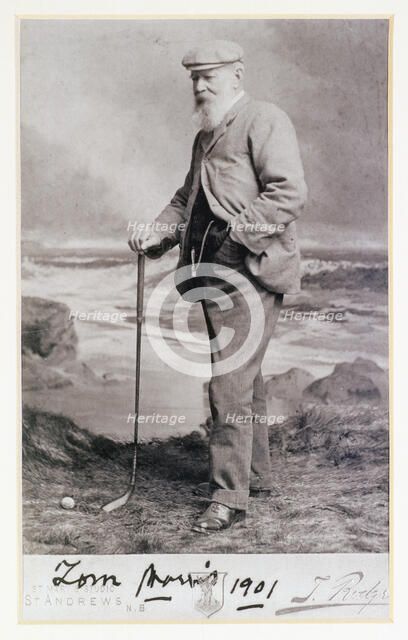 Signed photograph of Tom Morris, British, 1901. Artist: Unknown
