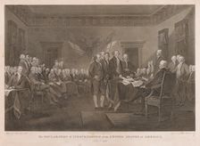 Signing the Declaration of Independence. Creator: Asher Brown Durand (American, 1796-1886)