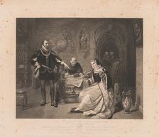 Signing of the Death Warrant of Lady Jane Grey. Creator: Charles Kennedy Burt (American, 1823-1892)