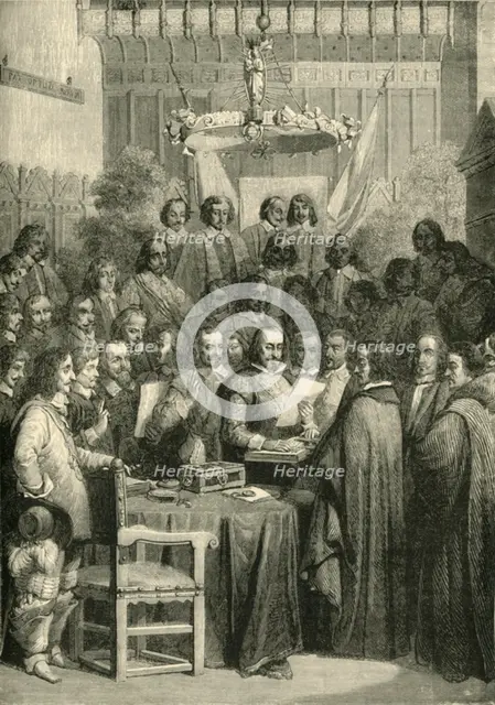 'Signing of the Treaty of Westphalia', 24 October 1648, (1890). Creator: Unknown.