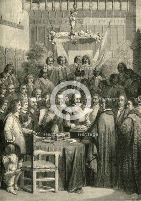'Signing of the Treaty of Westphalia', 24 October 1648, (1890). Creator: Unknown.