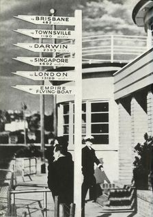 Signpost at Rose Bay, Sydney, Australia, c1939-c1944 (1946). Creator: Unknown