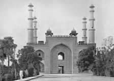 Sikandra. Gateway of the Tomb of Akbar c1910. Creator: Unknown