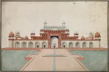 Sikandra, near Agra, Uttar Pradesh: mausoleum of the Emperor Akbar, (between 1800 and 1899?). Creator: Unknown