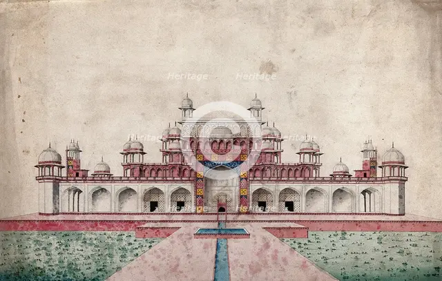 Sikandra, near Agra, Uttar Pradesh: mausoleum of the Emperor Akbar, (between 1800 and 1899?). Creator: Unknown.
