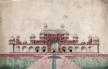 Sikandra, near Agra, Uttar Pradesh: mausoleum of the Emperor Akbar, (between 1800 and 1899?). Creator: Unknown