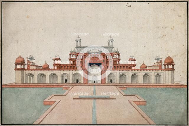 Sikandra, near Agra, Uttar Pradesh: mausoleum of the Emperor Akbar, (between 1800 and 1899?). Creator: Unknown.