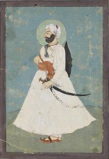 Sikh nobleman in profile, c1800