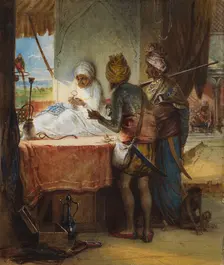 Sikh Soldiers Bargaining for a Diamond. Creator: Egron Sellif Lundgren
