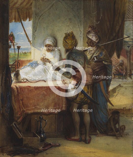 Sikh Soldiers Bargaining for a Diamond. Creator: Egron Sellif Lundgren.