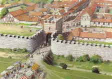 Silchester Roman City Walls, 3rd century, (1990-2010). Artist: Ivan Lapper