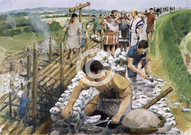 Silchester Roman City Walls, c2nd century, (1990-2010).  Artist: Ivan Lapper.