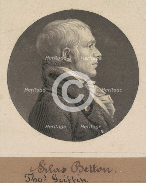 Silas Betton, 1805. Creator: Charles Balthazar Julien Févret de Saint-Mémin.