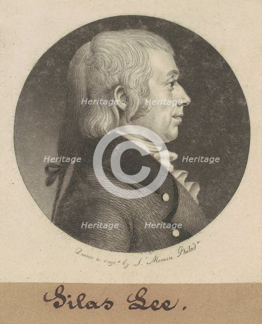 Silas Lee, 1799. Creator: Charles Balthazar Julien Févret de Saint-Mémin.