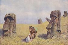 Silent Custodians of the Secrets of an Old Polynesian Culture c1935. Artist: William Scoresby Routledge