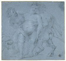 Silenus Supported by Two Satyrs, n.d. Creator: Unknown