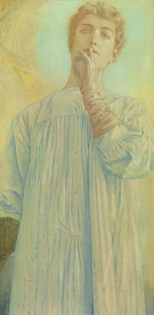 Silence, 1890. Creator: Khnopff, Fernand (1858-1921)