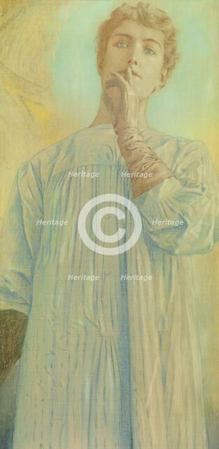 Silence, 1890. Creator: Khnopff, Fernand (1858-1921).