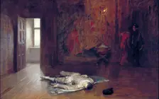 Silenced 1908. Artist: John Seymour Lucas