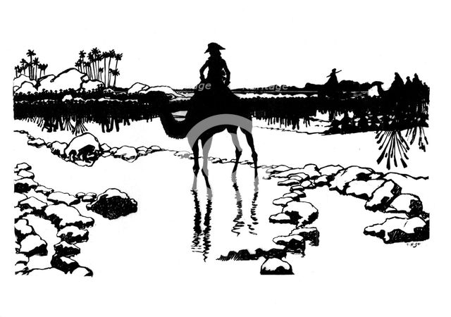Silhouette for 'Ombres Chinoisses' from 'L'Epopee', 1898.Artist: Caran d'Ache