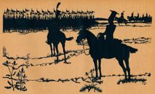 Silhouette for Ombres Chinoisses from L'Epopee, 1898. Artist: Caran d'Ache