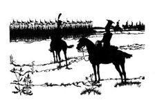 Silhouette for Ombres Chinoisses from L'Epopee 1898.Artist: Caran d'Ache