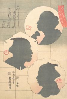 Silhouette Image of Kabuki Actor, 19th century. Creator: Utagawa Kuniteru
