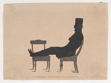 Silhouette of a Celebrated Commander on the Retir'd List, 1830-1835. Creator: John Bruce