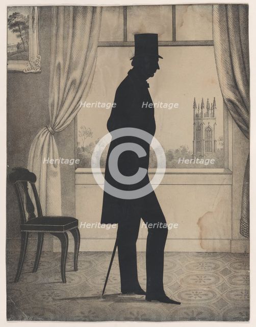 Silhouette of Nathaniel Babson of Gloucester, Massachusetts, 1828-83. Creator: William Henry Brown.