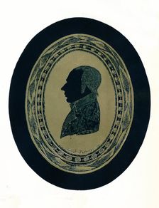Silhouette Portrait of a Man 18th century, (1911). Artist: Farberger
