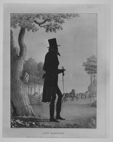 Silhouette Portrait of John Randolph, 1844. Creator: E. B. & E. C. Kellogg