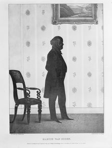 Silhouette Portrait of Martin Van Buren, 1844. Creators: William Henry Brown, E. B. & E. C. Kellogg