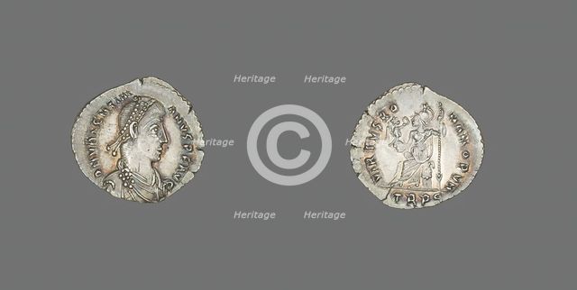 Siliqua (Coin) Portraying Valentinian II, 378-383. Creator: Unknown.