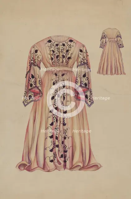 Silk Taffeta Costume, c. 1938. Creator: Sarah F. Williams.