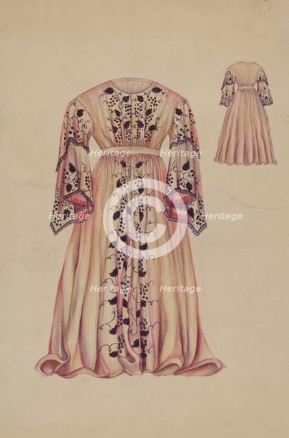 Silk Taffeta Costume, c. 1938. Creator: Sarah F. Williams.