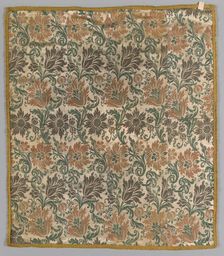Silk Textile, 17th century. Creator: Unknown