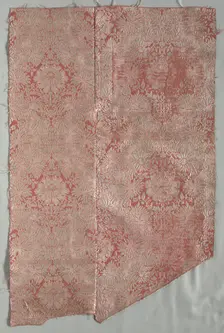 Silk Textile, late 1600s. Creator: Unknown