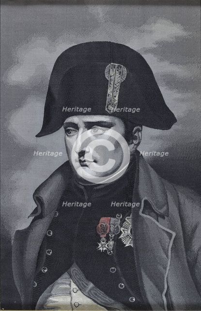 Silk Weaving Portrait of Emperor Napoléon I Bonaparte (1769-1821). Artist: Anonymous  