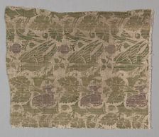 Silk and Gold Textile, 1420-1430. Creator: Unknown