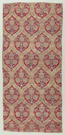 Silk and Gold Brocade Fragments, 1600-1650. Creator: Unknown