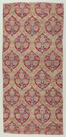 Silk and Gold Brocade Fragments, 1600-1650. Creator: Unknown